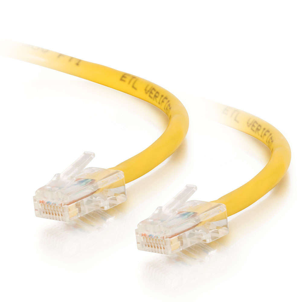 CG26696 - C2G - 25ft Cat5e Non-Booted Unshielded UTP Network Crossover Patch Cable Yellow