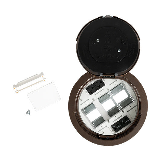 8AT2PCRBZ - Wiremold - 8AT2PCRBZ 8 inch Prewired Flush Bronze Assembly Marked Controlled Circuit