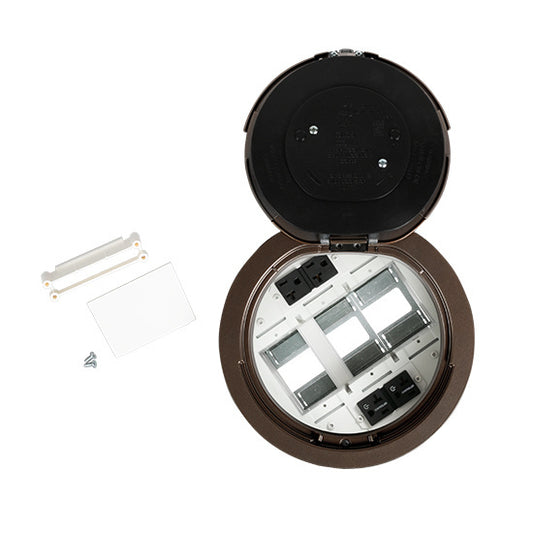 8AT2PCRBZ - Wiremold - 8AT2PCRBZ 8 inch Prewired Flush Bronze Assembly Marked Controlled Circuit