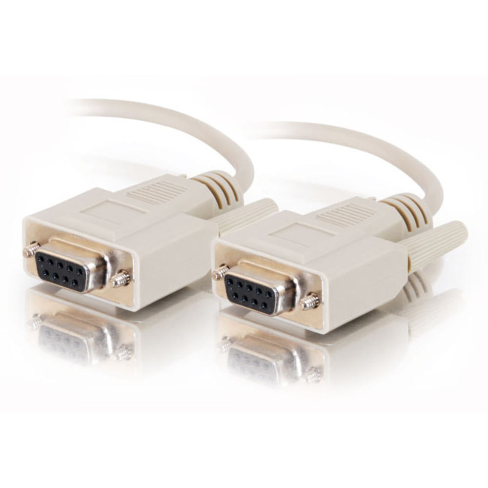 CG02695 - C2G - 10ft DB9 F/F Serial RS232 Cable Beige