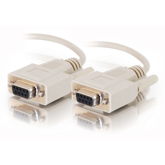 CG02695 - C2G - 10ft DB9 F/F Serial RS232 Cable Beige