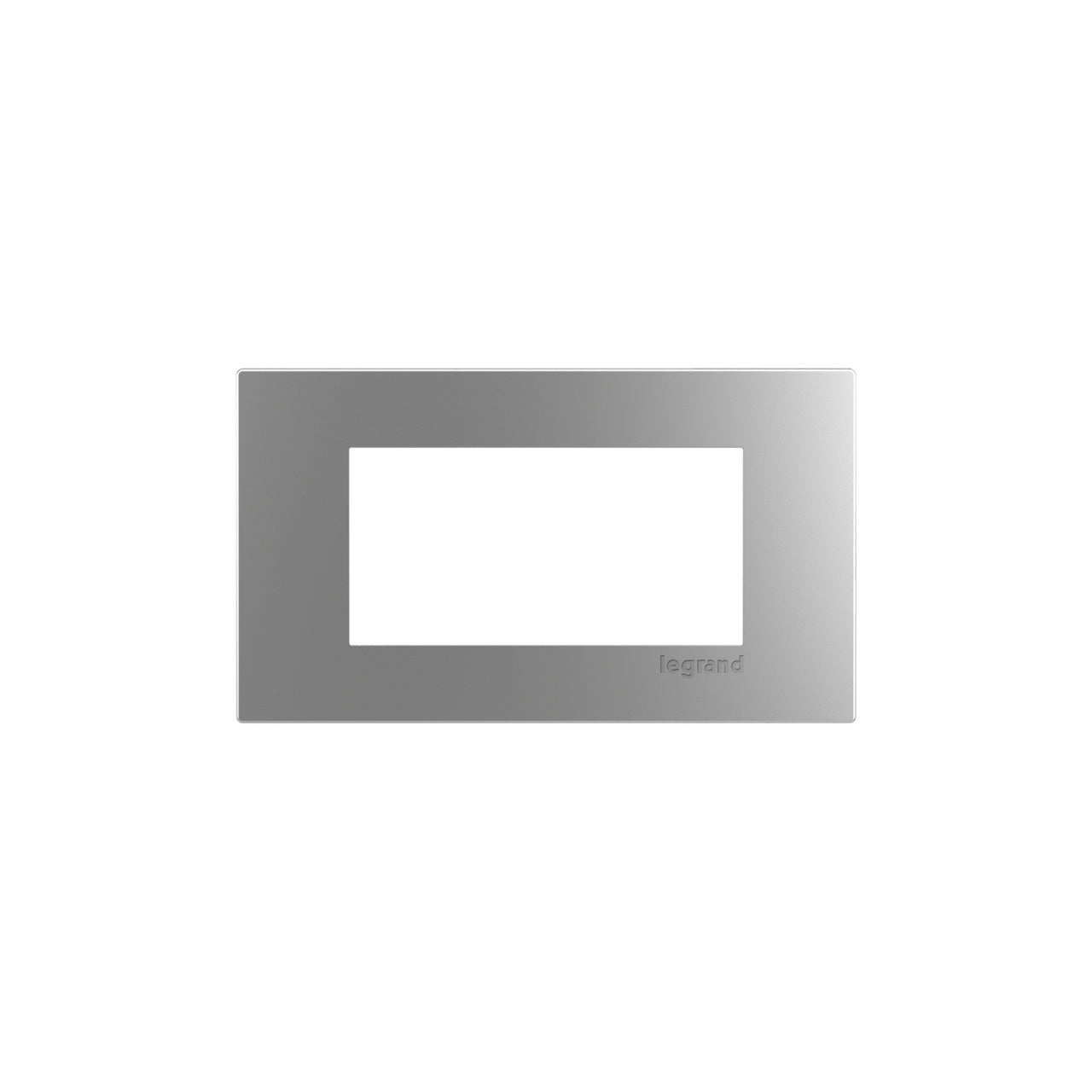 2-Cube-Stainless-Trim-Plate - Wiremold - dash 2Cube Trim Plate in Stainless Steel