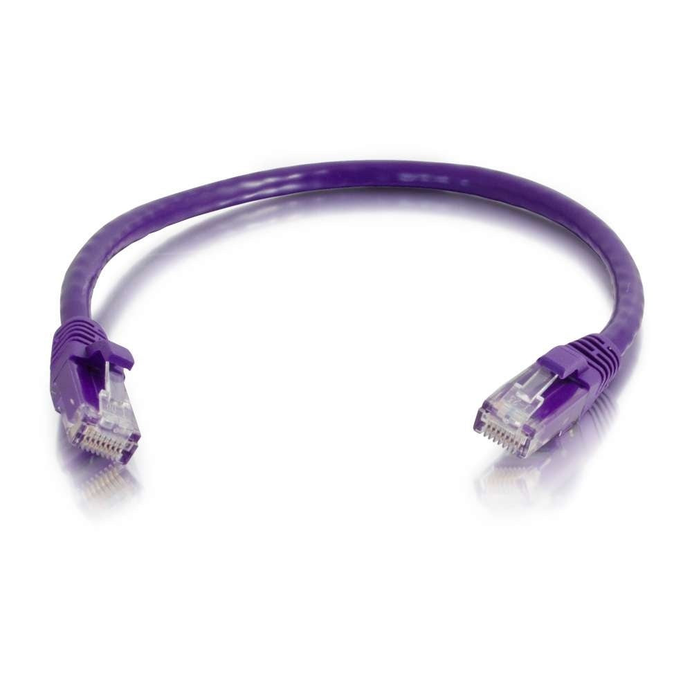 CG00958 - C2G - 6in Cat6 Snagless Unshielded UTP Ethernet Network Patch Cable Purple