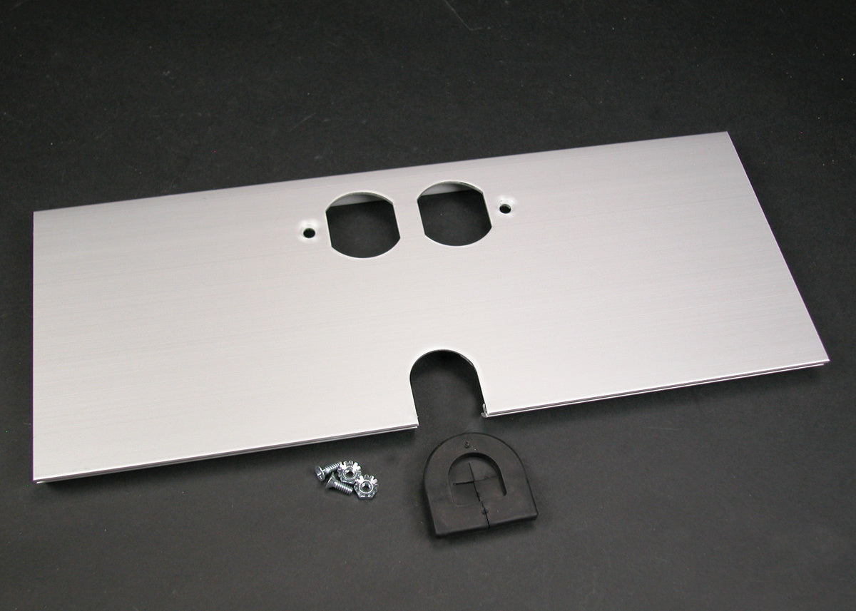 AL5256-DZ - Wiremold - AL5256DZ Large MultiChannel Raceway Duplex Receptacle and Mouse Hole Device Cover Plate