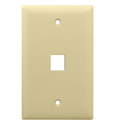 WP3401LA - On-Q - 1Gang 1 Port Wall Plate in Light Almond