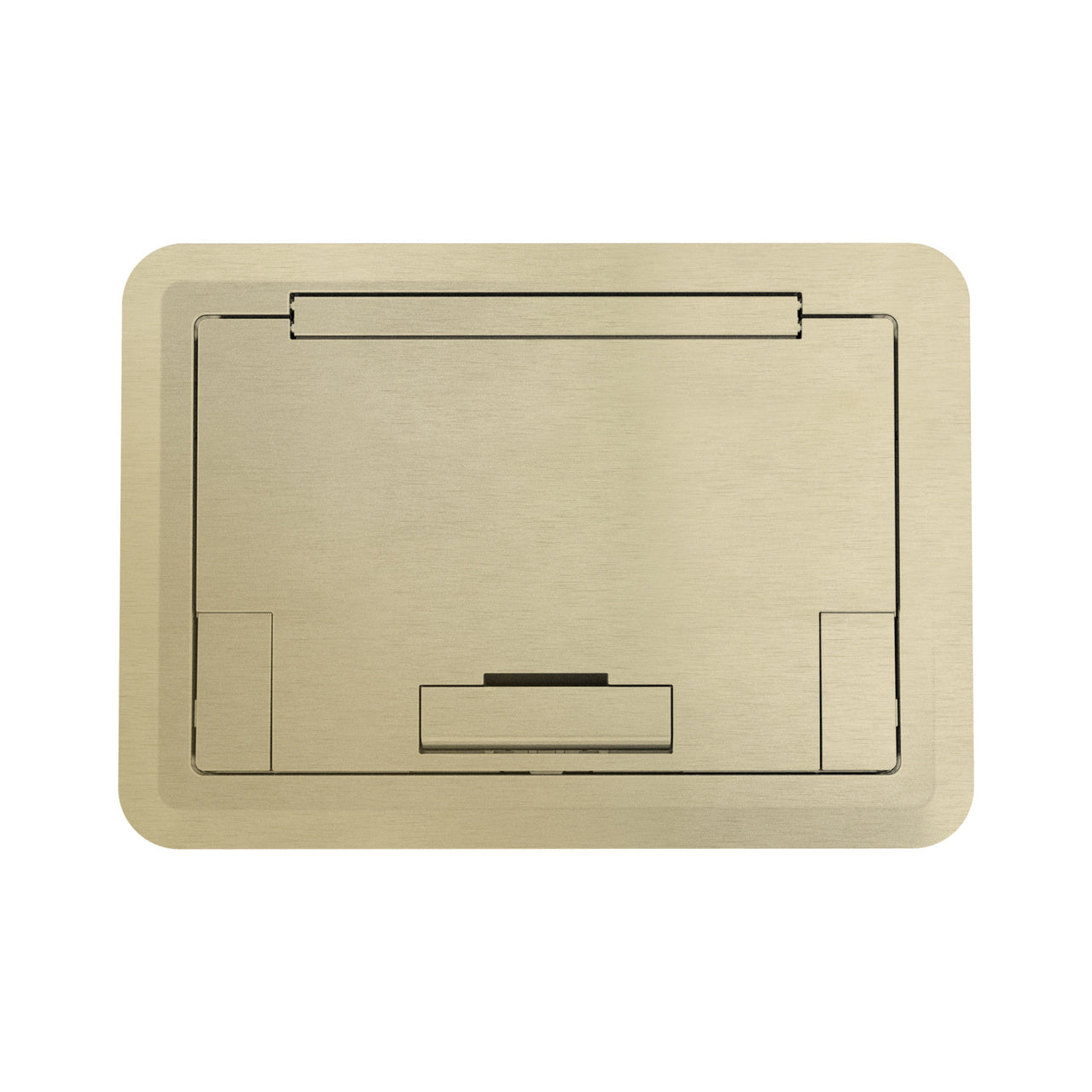 EFB45BTCSB - Wiremold - Evolution EFB45 Surface Style Cover With Solid Lid in Satin Brass