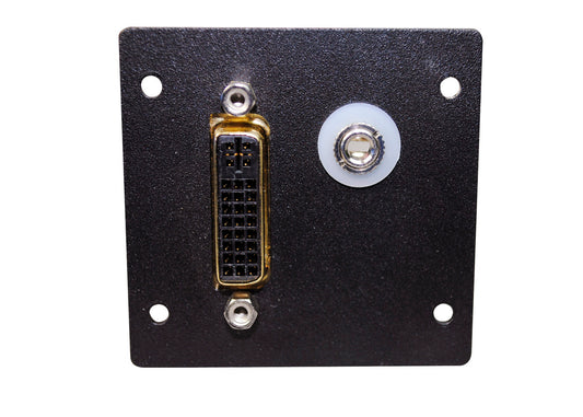 AV5005BK - Wiremold - AV5005BK DVI FF Barrel with 35mm Stereo with Solder Tabs in Black