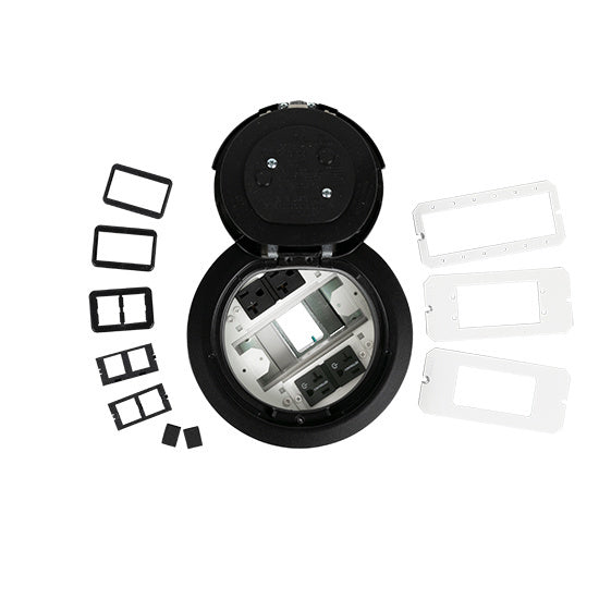 6ATC2PCRBK - Wiremold - 6ATC2PCRBK 6 inch Prewired Surface Black Assembly Marked Controlled Circuit