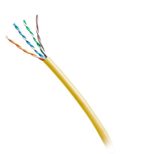 C2G56037 - C2G - 1000ft (304.8m) TAAComplaint Cat6 Bulk Unshielded UTP Ethernet Network Cable with Solid ConductorsRiser CMR-Rated Yellow
