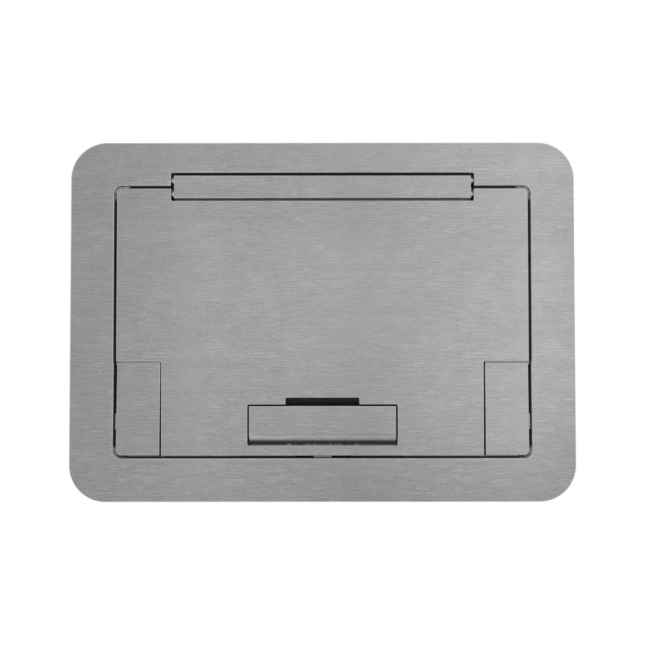 EFB45BTAA - Wiremold - Evolution EFB45 Flush Style Cover with Solid Lid in Brushed Aluminum
