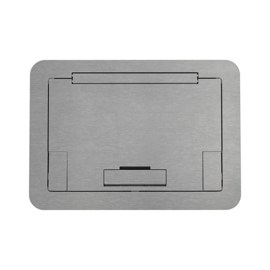 EFB45BTAA - Wiremold - Evolution EFB45 Flush Style Cover with Solid Lid in Brushed Aluminum