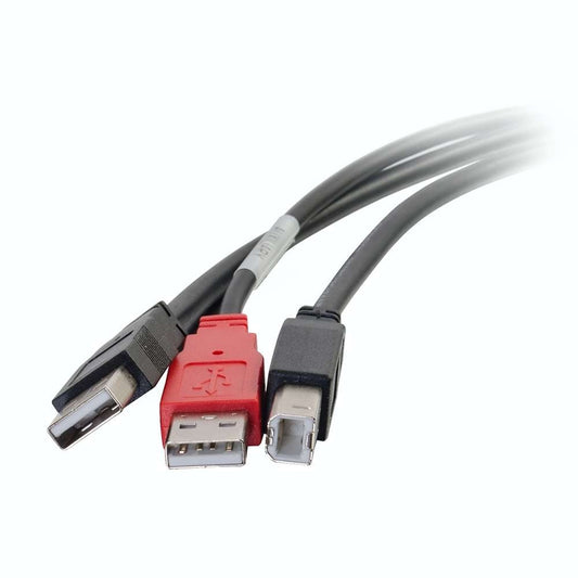 CG28108 - C2G - 6ft USB 2.0 One B Male to Two A Male Y Cable