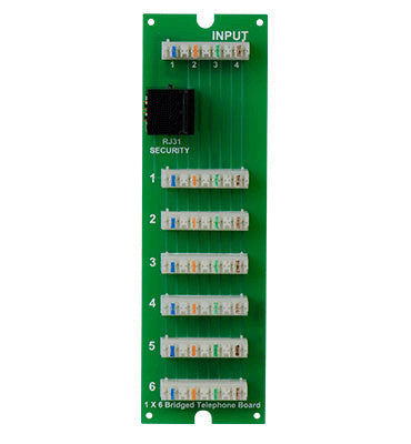 TM0106 - On-Q - 1x6 Telephone Board with RJ31X for MDU enclosure