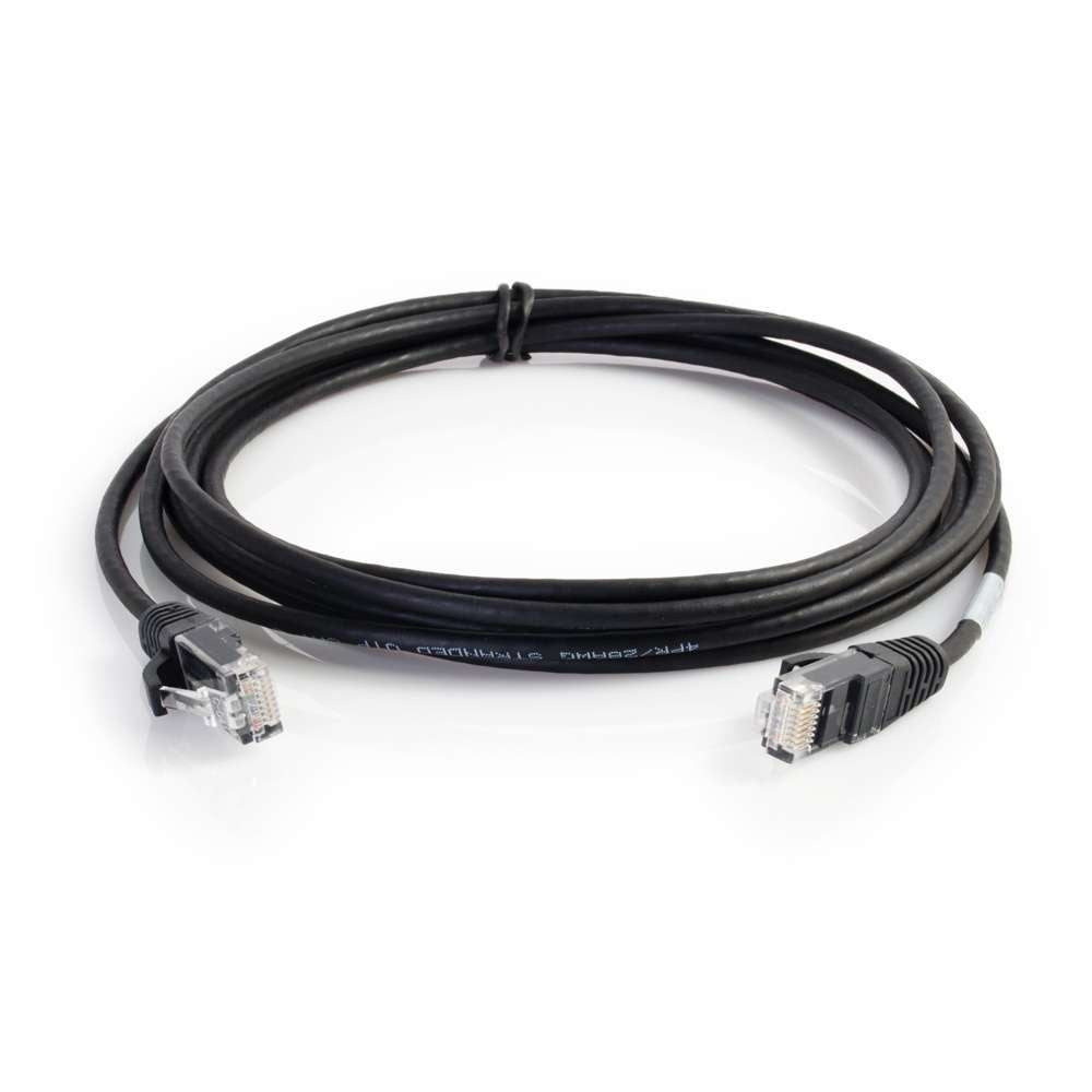 CG01098 - C2G - 1ft Cat6 Snagless Unshielded UTP Slim Ethernet Network Patch Cable Black