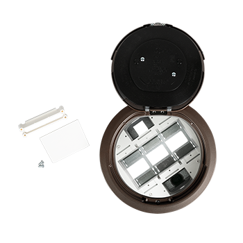 8ATC2BZ - Wiremold - 8ATC2BZ Evolution Recessed Assembly with Surface Style Cover in Bronze