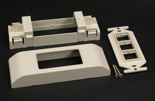 2407-3TJFW - Wiremold - 24073TJFW 2400 Device Bracket and Frame Fitting in Fog White