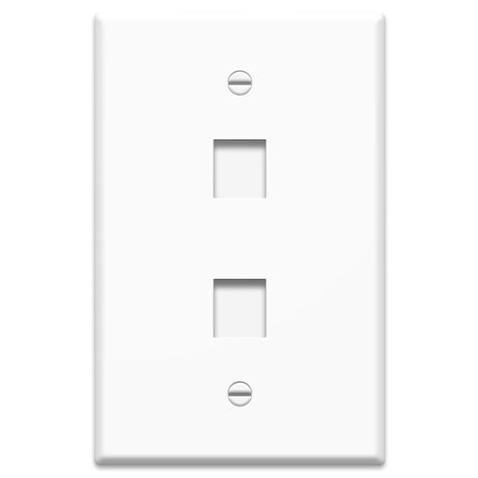 WP3302WH - On-Q - 1Gang 2 Port Oversized Wall Plate in White