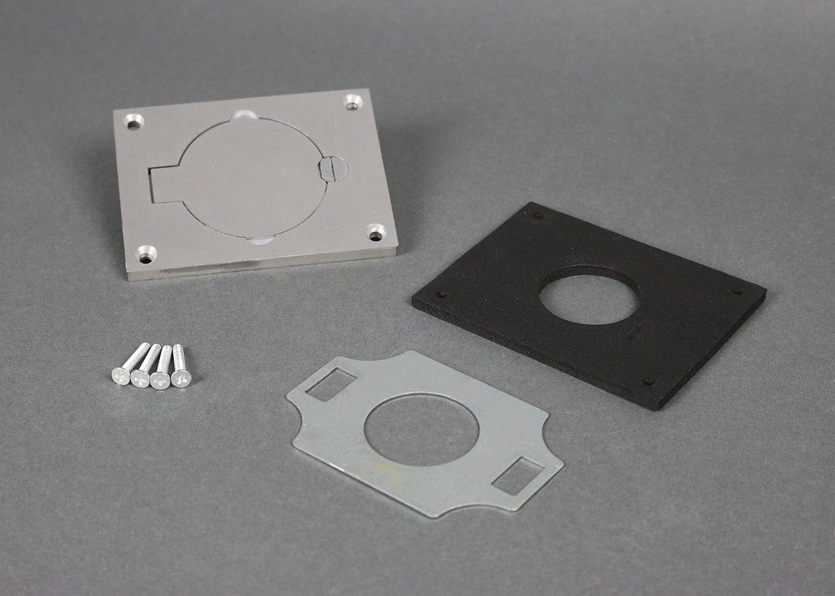 828DLRAL - Wiremold - 828DLRAL Single Locking Cover Plate in Aluminum