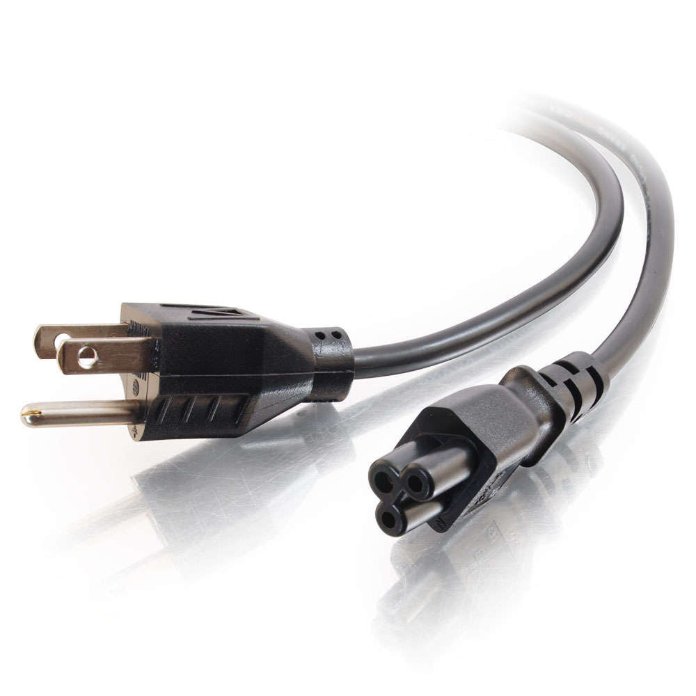 CG27400 - C2G - 6ft 18 AWG 3Slot Laptop Power Cord NEMA 515P to IEC320C5