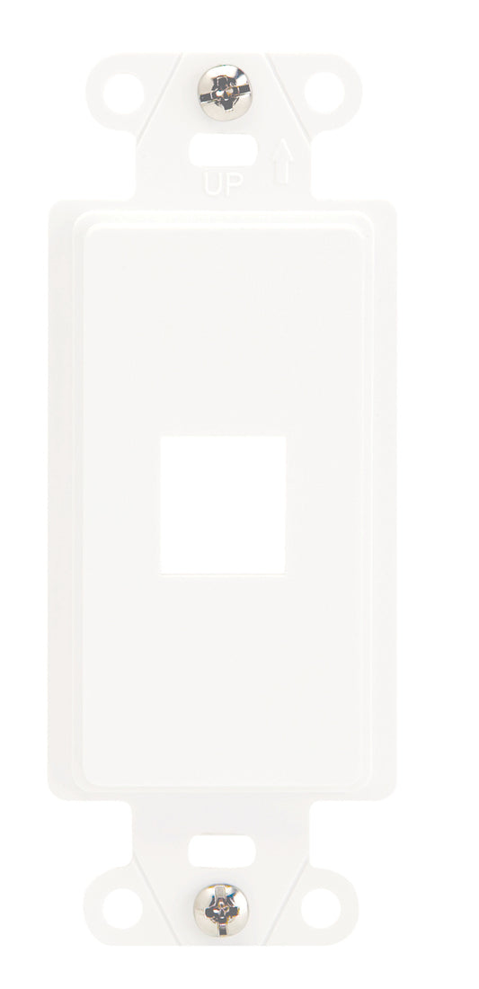 WP3411WH - On-Q - 1 Port Decorator Outlet Strap in White