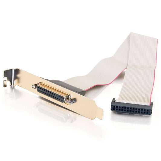 CG10338 - C2G - 11 Inch DB25 Female Parallel AddAPort Adapter Cable with Bracket