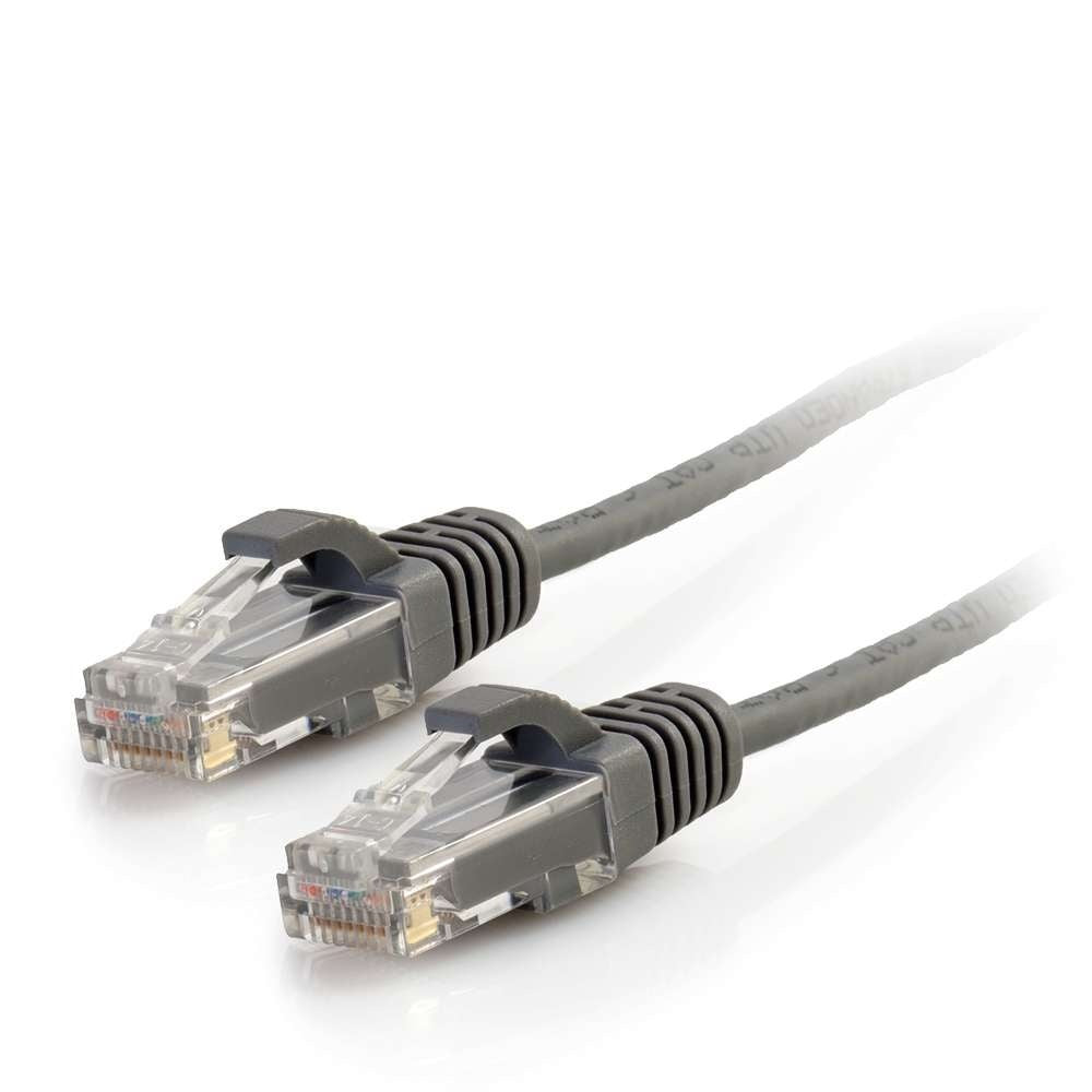CG01096 - C2G - 10ft Cat6 Snagless Unshielded UTP Slim Ethernet Network Patch Cable Gray