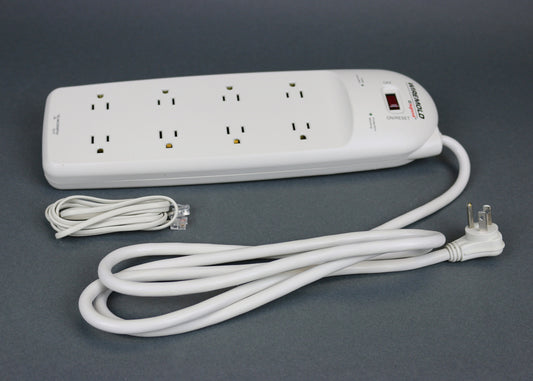 77001N - Wiremold - 77001N Basic Surge Protector Plus Phone and Fax Protection
