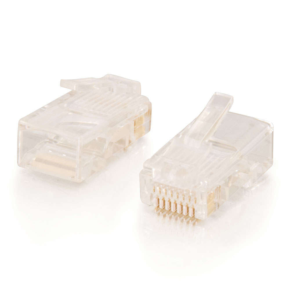 CG11380 - C2G - RJ45 Cat5e Modular Plug for Round Stranded Cable MultiPack 50 Pack