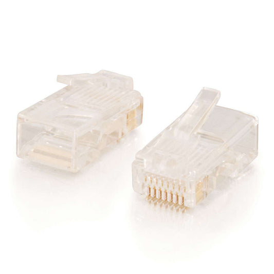 CG11380 - C2G - RJ45 Cat5e Modular Plug for Round Stranded Cable MultiPack 50 Pack
