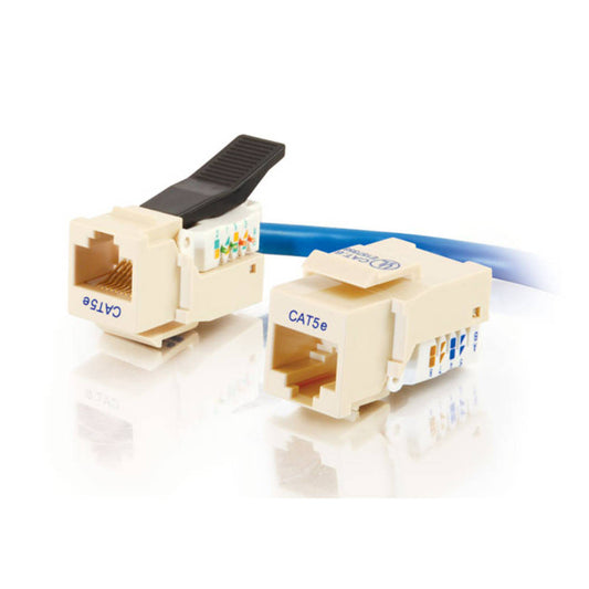 CG35224 - C2G - Cat5E RJ45 UTP Toolless Keystone Jack Ivory