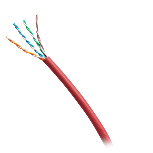 C2G56036 - C2G - 1000ft (304.8m) TAA Compliant Cat6 Bulk Unshielded UTP Ethernet Network Cable with Solid ConductorsRiser CMR-Rated Red