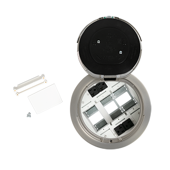 8AT2PSN - Wiremold - 8AT2PSN 8 inch Prewired Flush Style Assembly in Satin Nickel