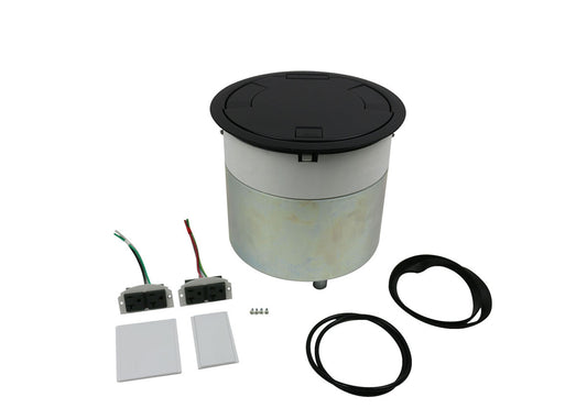10ATCPBZ - Wiremold - 10ATCPBZ 10AT Prewired Evolution Poke Thru Device with Surface Style Cover in Bronze