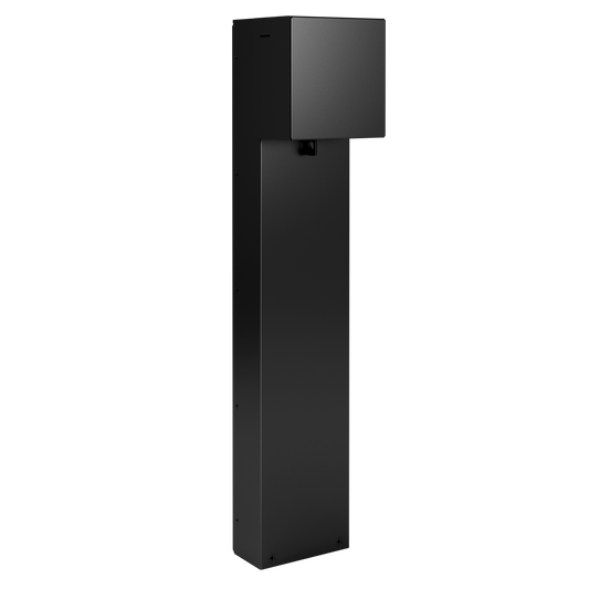 XPP1G30C-BK - Wiremold - XPP1G30CBK Outdoor Power Pedestal with One Gang Device Plate with Hinged Cover in Black
