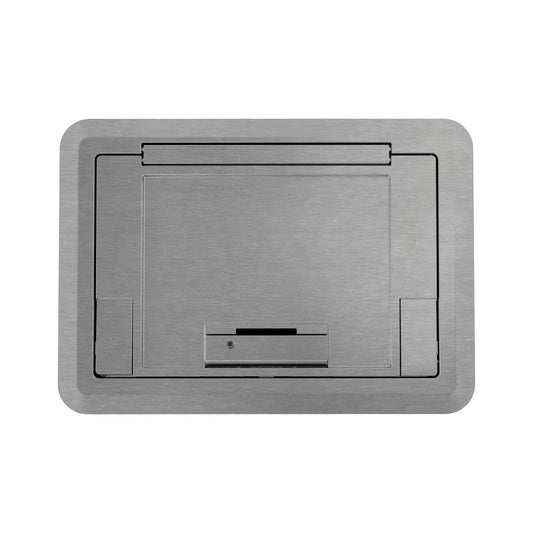 EFB45CTCAA - Wiremold - Evolution EFB45 Surface Style Cover with Floor Insert in Brushed Aluminum