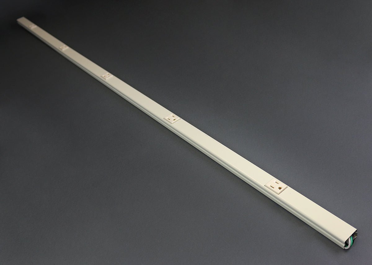 V20GBA512 - Wiremold - V20GBA512 Steel Plugmold Multioutlet System in Ivory
