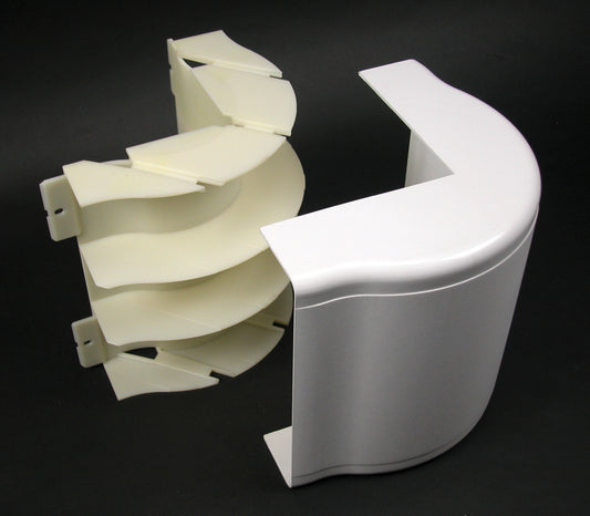 5518FO-WH - Wiremold - 5518FOWH 5500 Bend Radius Full Capacity External Elbow Fitting in White