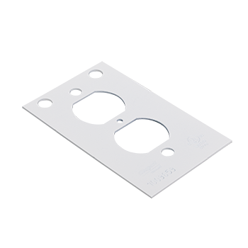 CRFB-D-4 - Wiremold - CRFBD4 Center Duplex Plate