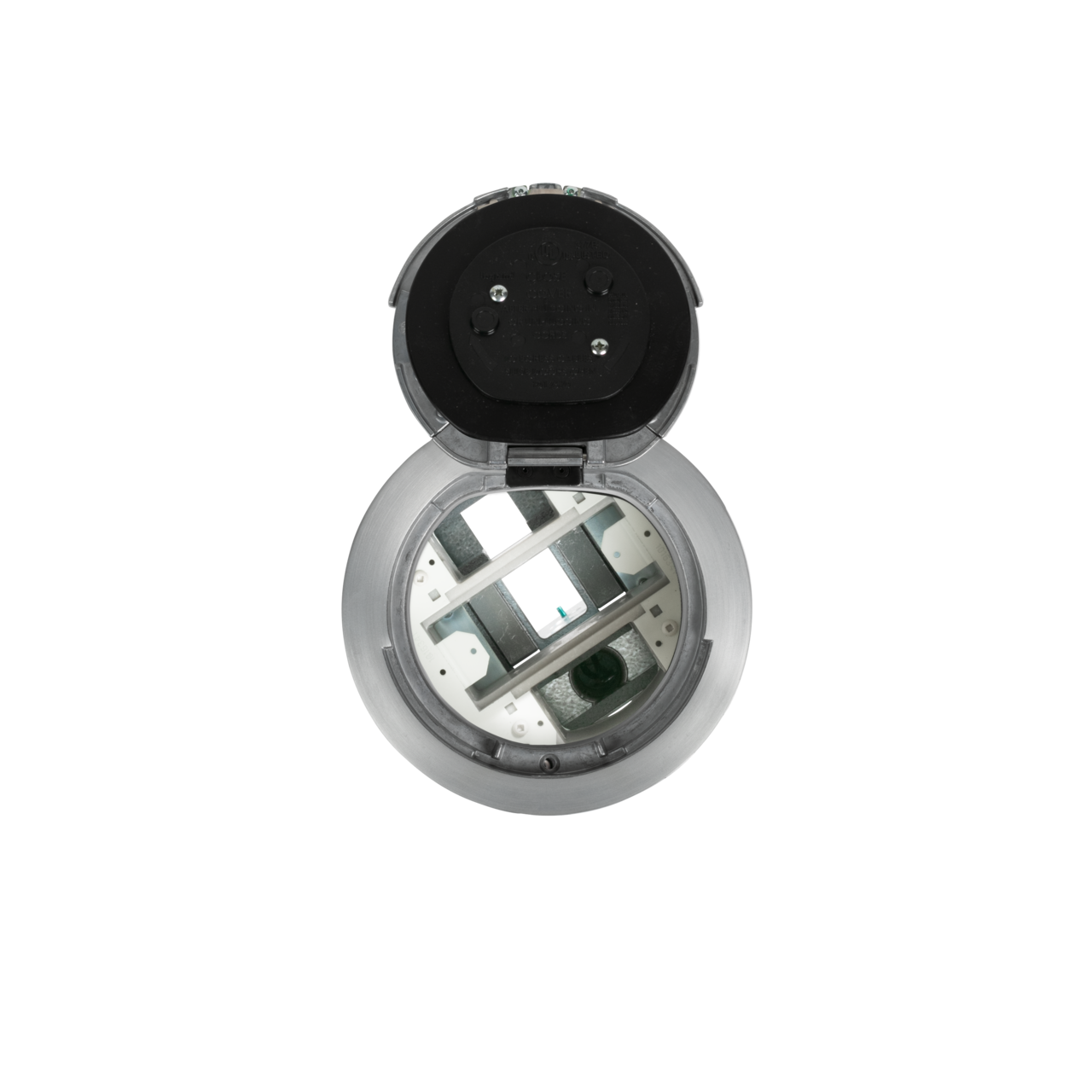 6AT2AA - Wiremold - 6AT2AA 6 inch Unwired Flush Style Assembly in Brushed Aluminum