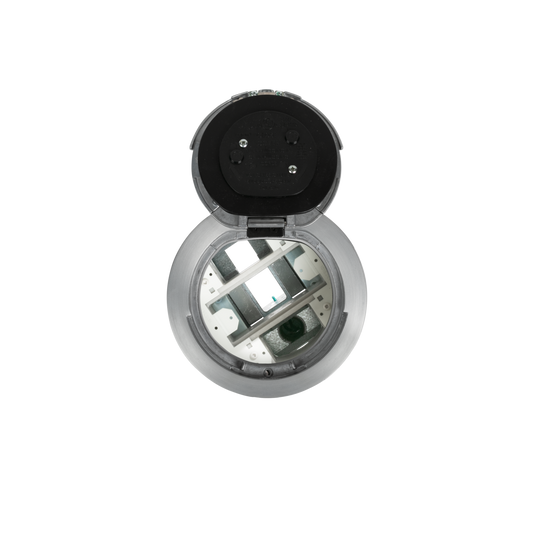 6AT2PSB3H - Wiremold - 6AT2PSB3H 3Hour Fire Classified 6 inch Recessed Prewired Flush Style PokeThru Assembly in Satin Brass