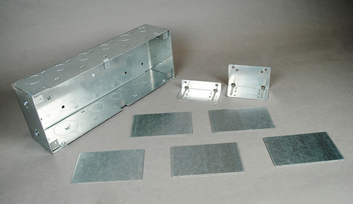 WSC42-6 - Wiremold - WSC426 WallSource Six Gang Box with Divider and Mounting Brackets