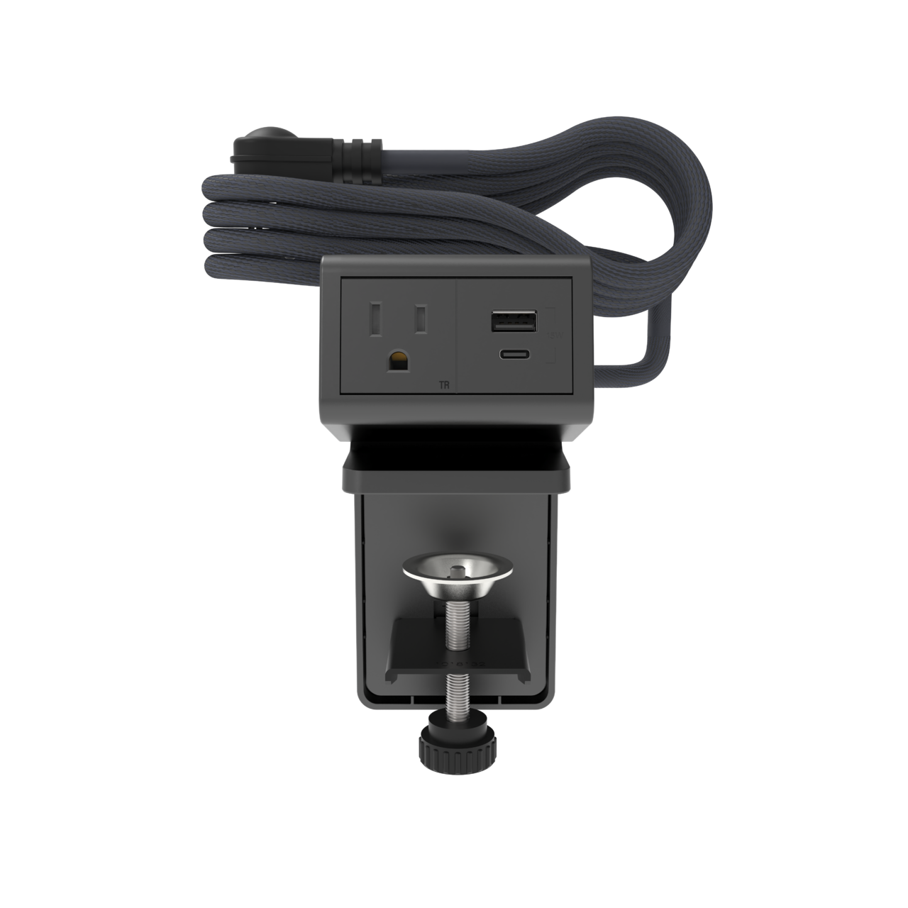 2-Cube-dash-Desktop-Power-Center-Graphite - Wiremold - dash 2Cube Desktop Power Center in Graphite