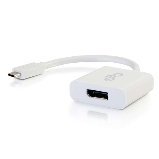 CG29481 - C2G - USB-C to DisplayPort Adapter Converter 4K 30Hz White