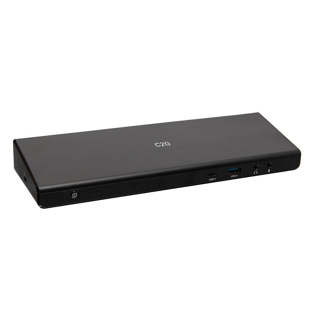 C2G54535 - C2G - USB-C 12in1 Triple Display Docking Station with HDMI DisplayPort Ethernet USB TAA Compliant