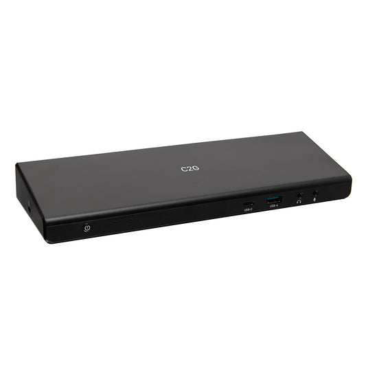 C2G54535 - C2G - USB-C 12in1 Triple Display Docking Station with HDMI DisplayPort Ethernet USB TAA Compliant