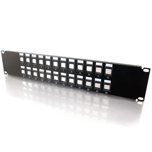 CG03859 - C2G - 24 Port Blank Keystone Multimedia Patch Panel