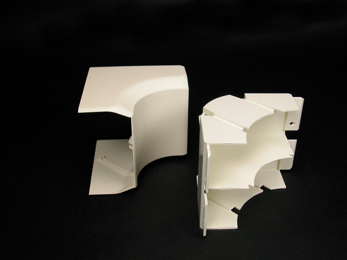 40N2F17V - Wiremold - 40N2F17V CableSmart 40N2 Radiused Full Capacity Internal Elbow Fitting in Ivory