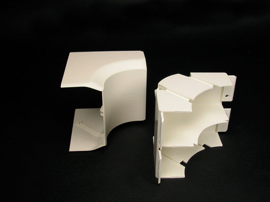 40N2F17WH - Wiremold - 40N2F17WH CableSmart 40N2 Radiused Full Capacity Internal Elbow Fitting in White