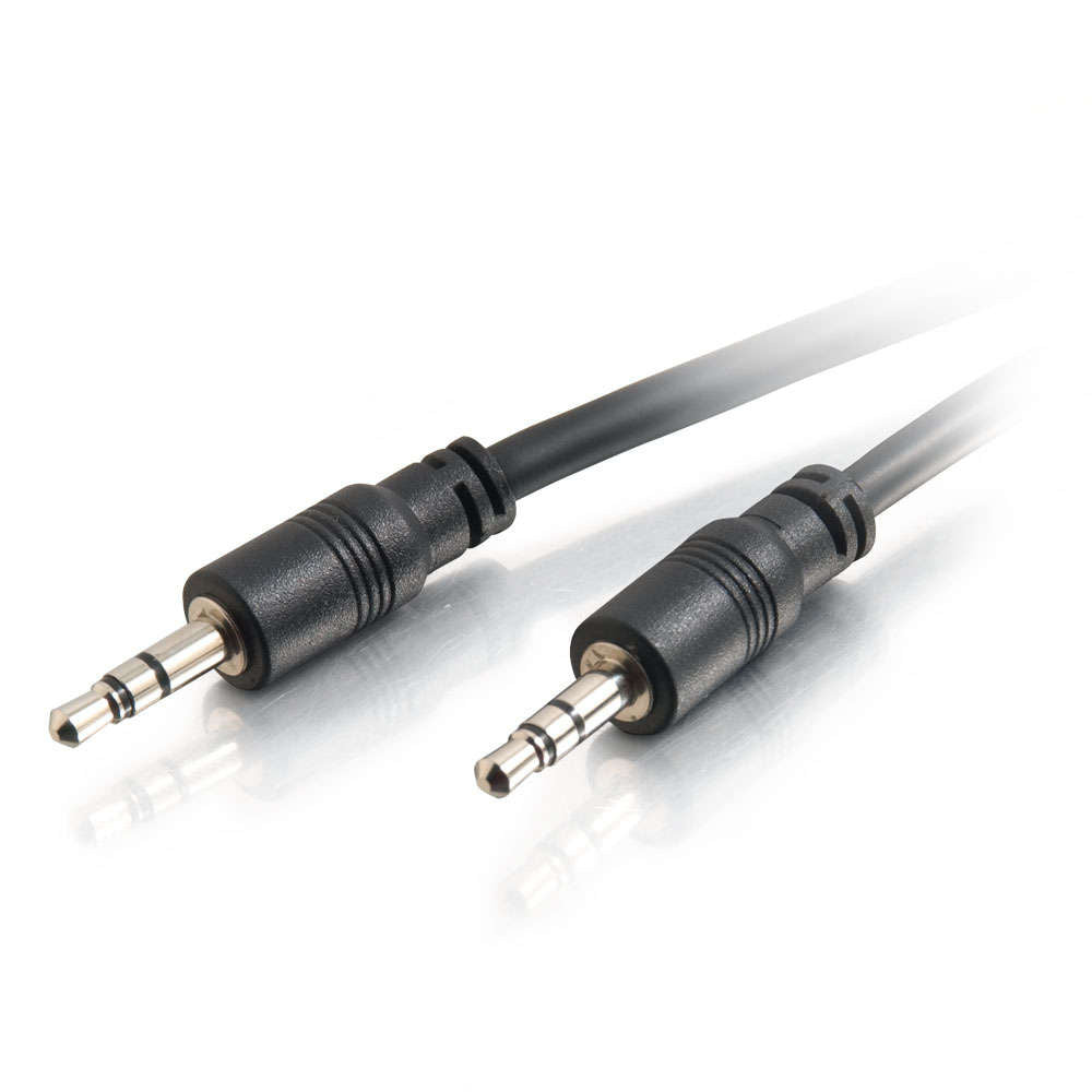 CG40106 - C2G - 15ft 3.5mm Stereo Audio Cable With Low Profile Connectors M/M InWall CMG-Rated