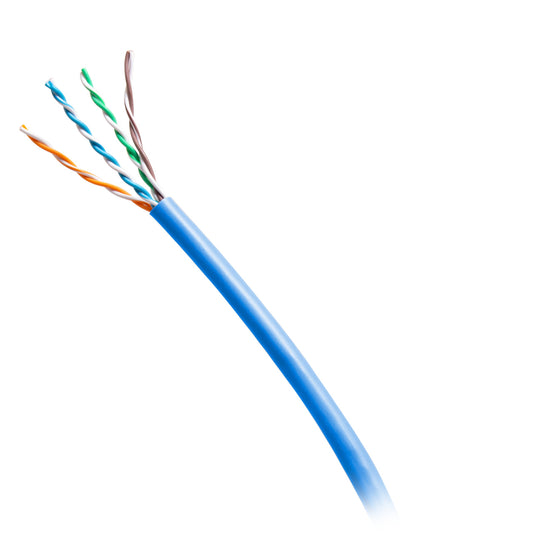 C2G56031 - C2G - 1000ft (304.8m) TAA Compliant Cat6 Bulk Unshielded UTP Ethernet Network Cable with Solid ConductorsRiser CMR-Rated Blue